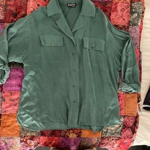 Vintage Silk Button Up